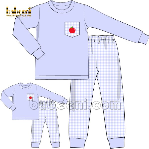 Nice daddy and little boy apple clothing set - DM 04